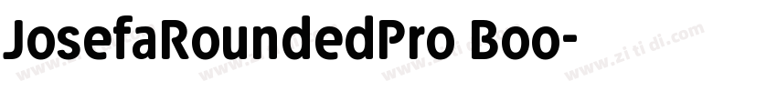 JosefaRoundedPro Boo字体转换